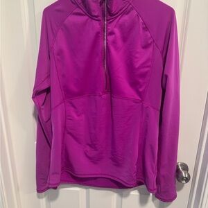 Vibrant Pink/Purple Quarter-Zip Pullover